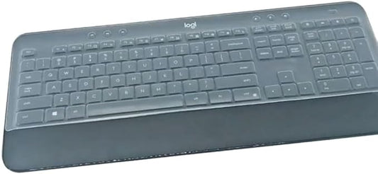 Silicone Keyboard Cover Skin Compatible for Logitech MK545 MK540 Full-Size Advanced Wireless Keyboard & Logitech Signature K650 Wireless Keyboard (Clear)