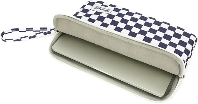 canvaslife 13.3-inch Notebook Computer, Shockproof, Waterproof and Protective Travel Notebook Computer case, Suitable for 13-13.3-inch Notebook Computer Cases (Deep Blue Checker)