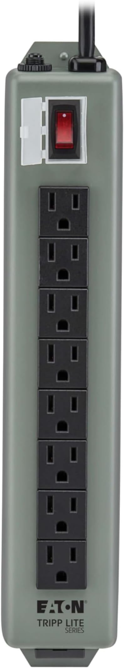 Eaton Tripp Lite series 9-Outlet Heavy Duty Power Strip, Metal, Mountable (Wall Mount & Under Desk) 15ft Extension Cord, On/Off Switch Cover, Industrial Garage Shop Work Bench Applications (UL24CB-15)
