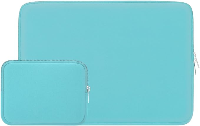 RAINYEAR 15 Inch Laptop Sleeve 15" Protective Soft Case Cover Bag with Accessories Pouch, Compatible with 15.4" MacBook Pro/Air A3448 A3241 A2941 A3114 A1938 A1707 A1990 (Blue)