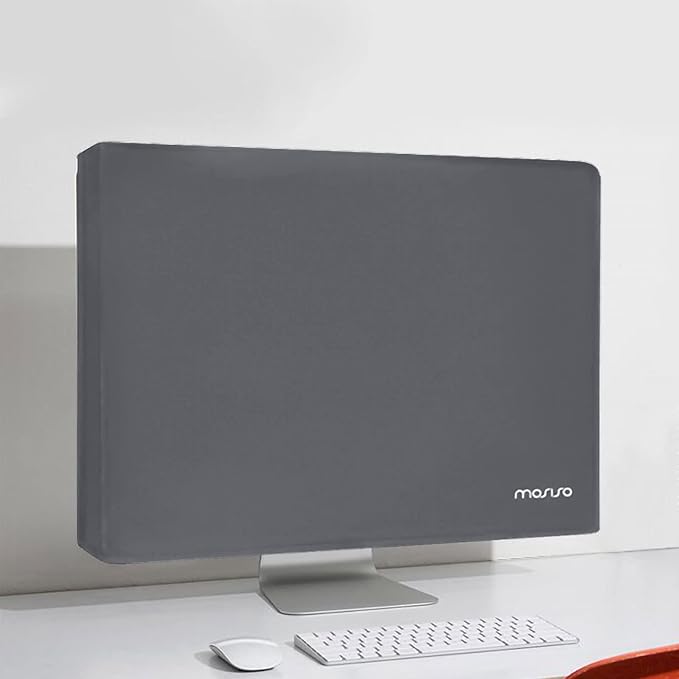 MOSISO Monitor Dust Cover 19,19.5,20,20.5,21 inch Anti-Static Dustproof LCD/LED/HD Panel Case Computer Screen Protective Sleeve Compatible with iMac 21.5 inch,19-21 inch PC,Desktop and TV, Space Gray
