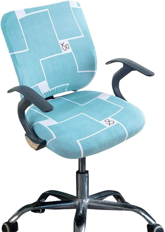 Melaluxe Computer Office Chair Cover - Protective & Stretchable Universal Chair Covers Stretch Rotating Chair Slipcover