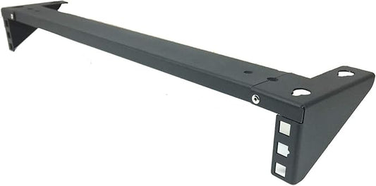 Jingchengmei 1U Steel Vertical Wall Mount Rack and Horizontal Under Desk PC Mount Bracket for 19 Inch Network Equipments (1U90)
