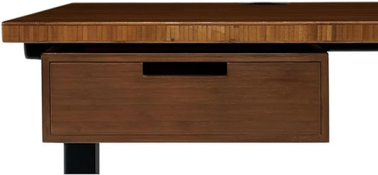 UPLIFTDESK Bamboo Under Desk Drawer – Desktop Storage with 17 lb Capacity and Safety Stop Slide, Undermount Drawer and Standing Desk Accessories for Home Office (Dark Bamboo)