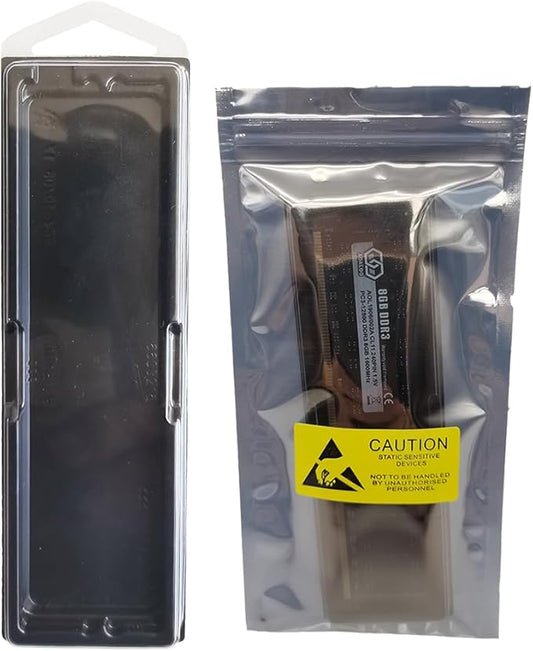 10 pcs DDR Memory Desktop RAM Module Case,Plastic Box Packaging Container Clamshell Memory Module,Antistatic Tray for DDR2, DDR3 and DDR4