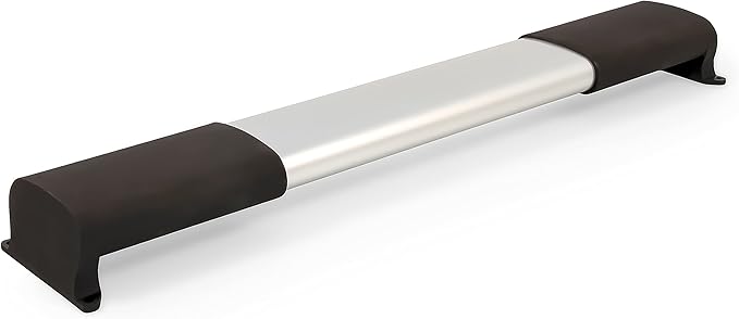 Camco RV Screen Door Handle Cross Bar - Adjustable Design Bar Extends 21⅝–28⅝ inches - Provides Easier Grip for Exiting & Protects Your Camper Screen Door (42188)