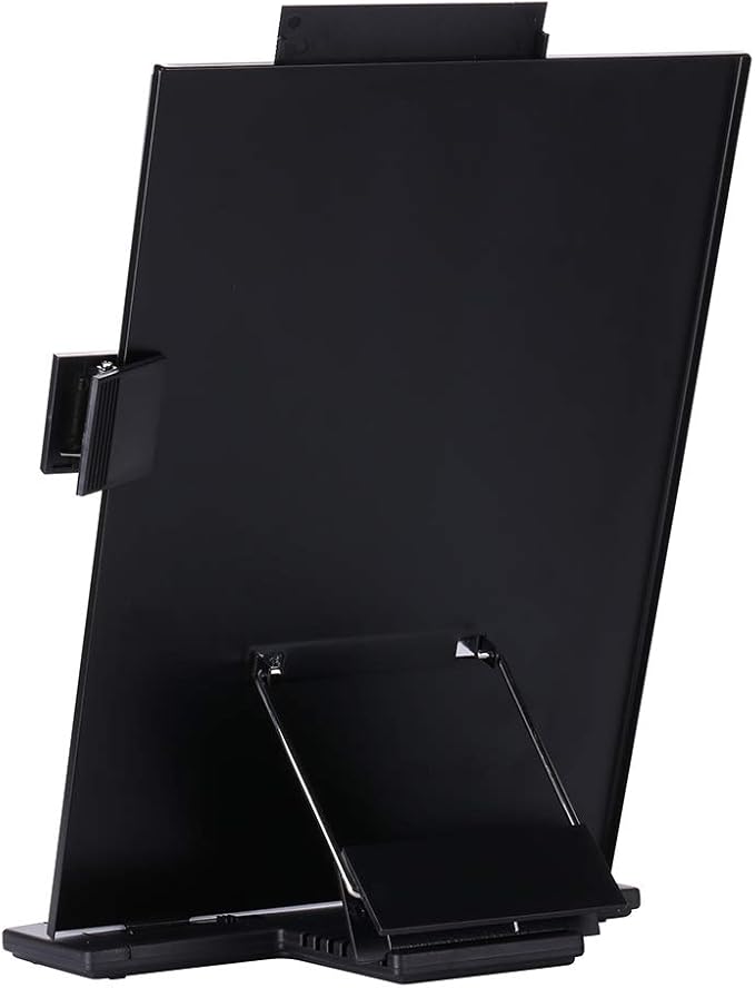 KLOUD CityBlack Metal Desktop Document Book Holder with 7 Adjustable Positions (Lost ocean-SJ981)