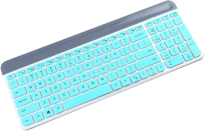 Silicone Keyboard Skin Cover Protector Compatible for Logitech MK470 Multi-Device Slim Wireless Keyboard, Logitech MK470 Keyboard Accessories (Mint)