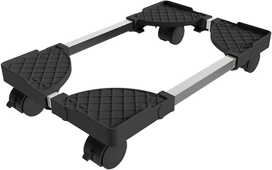 Computer Tower Stand, Adjustable Mobile CPU Stand Fits Most PC Tower, Desktop CPU Holder with 4 Rolling Caster Wheels, PC Floor Cart Riser Gaming Desk Accessories
