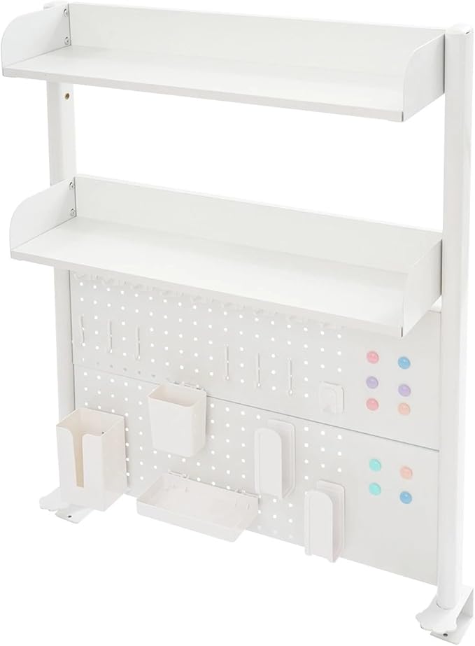 Pegboard Clamp On Desk Bookshelf, Portable Adjustable Desktop Bookshelf, Adjustable Shelf Desk Organizer,31.5 * 37.4In Pegboard, Home Office Dorm