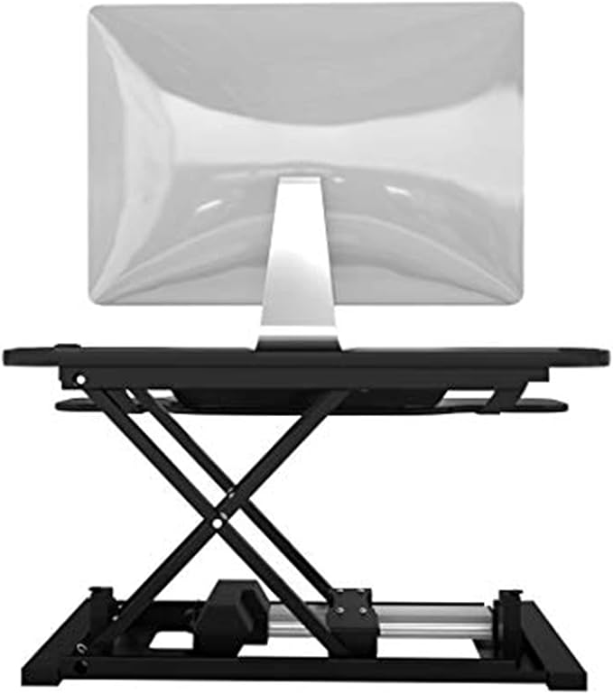 VERSADESK® PowerPro™ 48” x 24” Extra Wide Electric Sit-to-Stand Desk Converter w/ Keyboard Tray for Home or Office | USB Charging Port | Supports Multiple Monitors | Lifts 80 lbs. - Black