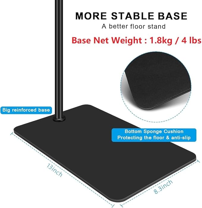 AceTaken MX Brio 4K Webcam Floor Stand,70-inch Telescopic Floor Holder with Webcam Magnetic Mount Compatible with Logitech MX Brio 4K,Brio 4K,100,300,500,C270,C310 webcams