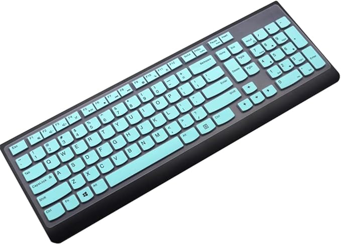 Ultra Thin Silicone Keyboard Protective Skin Cover Compatible with Lenovo 510 Wireless Keyboard GX30N81775 4X30M39458 KBRFBU71 EKB-536A SK-8823 ALO730S KU-1601 ALO510/520 (Mint)