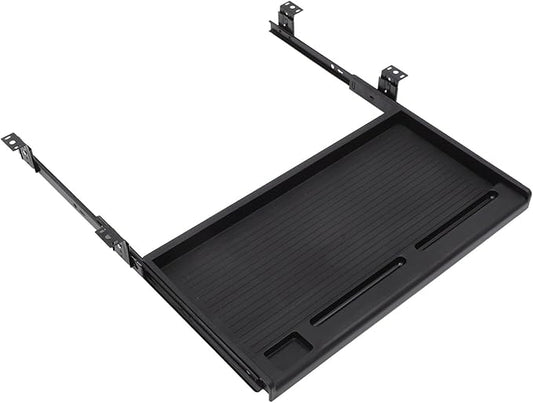 jojofuny 1 Set of Keyboard Tray Under Desk, Keyboard Sliding Tray Under Desk, Drawer Slide, Shelf, for Home and Office