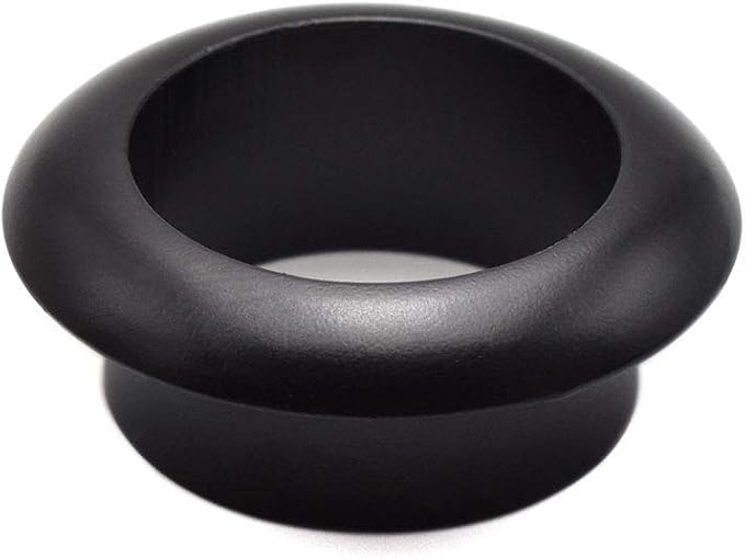 1 Inch(25mm) Zinc Alloy Desk Hole Cover Grommets Black Wire Cord Cable Organizer for Computer Desk Cabinet