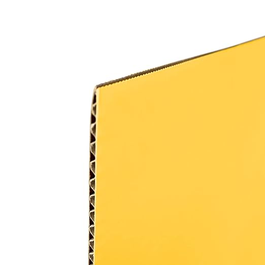 Flipside Products 18”x 48” Yellow Study Carrel, Privacy Boards, Student Privacy and Focus Booth for The Classroom, Desk Divider Cubby for Tests, Made in USA - 12 Pack