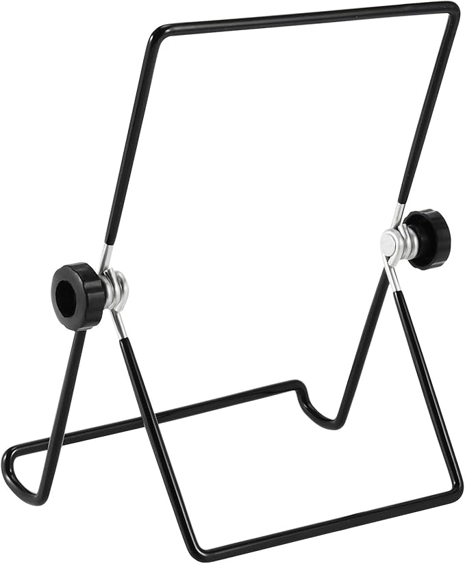 PINGEUI 20 Pack 7" x 5.3" Adjustable Iron Display Stand for Tablet, Books, Photos, Plates, Cookbooks - Foldable Wire Holder