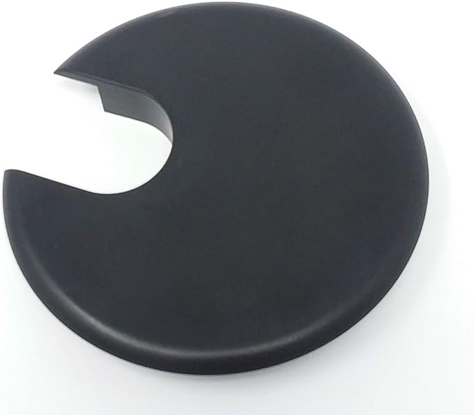 Desk Grommet w/Cover for 2.5 Inch Hole. Black Plastic 5 Pack for Cable Management