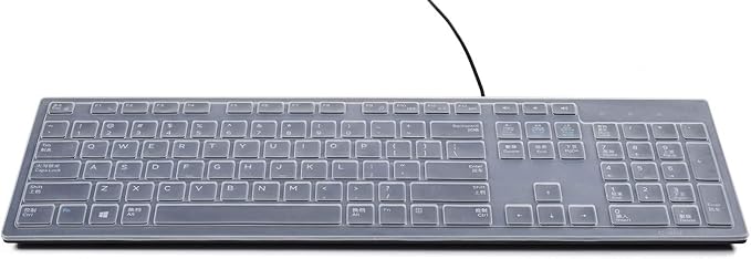 Dell Keyboard Cover Skins - Compatible with Dell KB216 Wired Keyboard & Optiplex 5250/3050/3240/5460/7450/7050 & Inspiron AIO 3475/3670/3477 Desktops