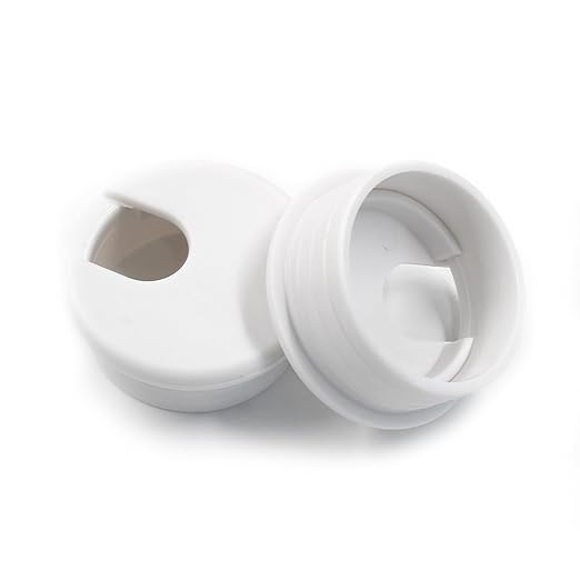 2pcs 1-1/2 Inch Desk Grommet, Plastic Desk Hole Cover, White Cable Hole Cover, Desk Hole Grommet for Wire Cord Organizing Office Computer Desk