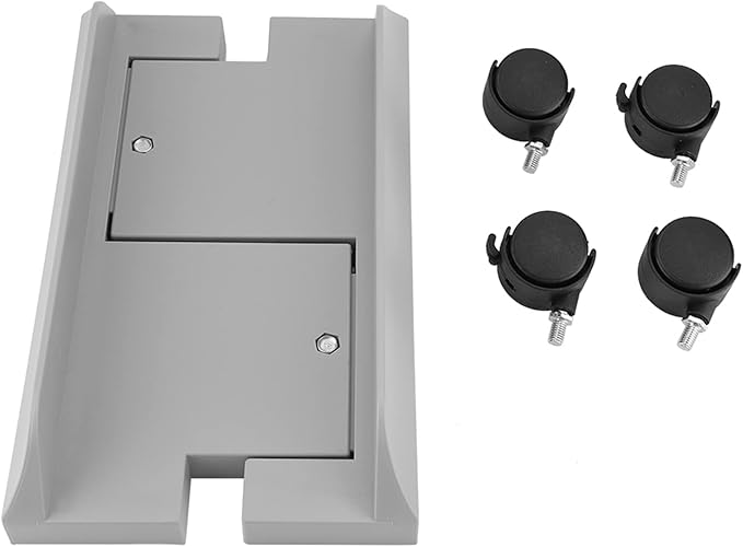 Mobile CPU Stand, Computer Case Holder, Removable Computer Tower Stand Rack with 4 Caster Wheels, for Home, Office Use(White)