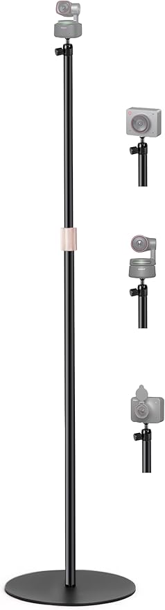 AceTaken 63'' Webcam Floor Stand Compatible with OBSBOT Tiny 3/Tiny 3 Lite/Tiny 2/ Tiny SE/Meet-2-4K/Meet SE/Meet Webcams