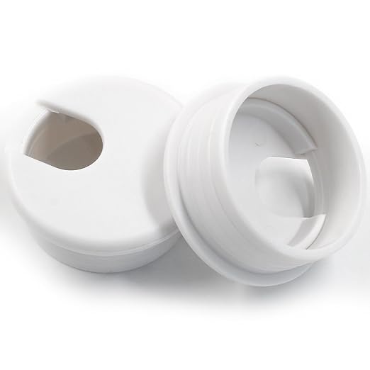 2pcs 2 Inch Desk Grommet, Plastic Hole Cover, White Cable Cover, Grommet for Wire Cord Organizing