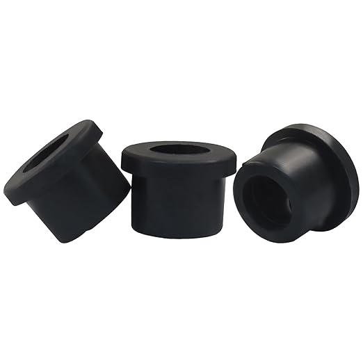 8 Pcs 1/2 Inch (12mm) Cable Grommet, Flexible Rubber Wire Hole Cover Pass Through for Office Computer Desk, Cabinet & Furniture Wire Organizer, Black