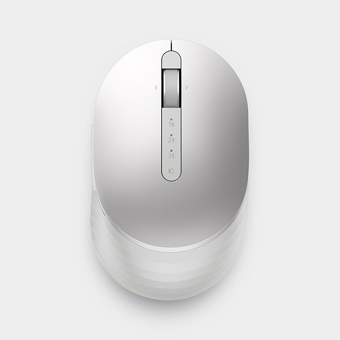 Dell Premier Rechargeable Wireless Mouse - MS7421W - Silver - Wireless, 7 Buttons, Adjustable at 1000, 1600 (default), 2400 and 4000, Six Months of Battery Life