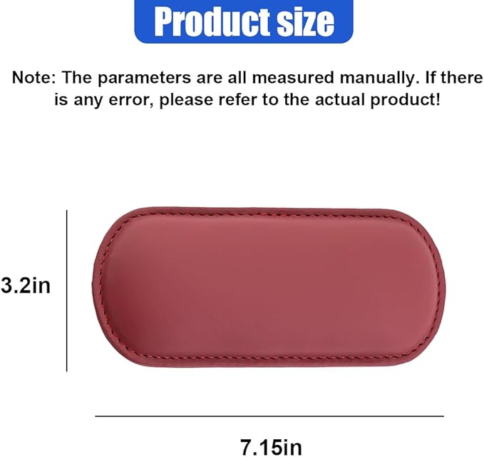 2PCS Car Door Armrest Pads, Soft Leather Memory Foam Car Arm Rest Cushion Pad for Elbow Leg and Knee Support, Universal Comfortable Auto Center Console Pillow for Most Vehicles (Red)