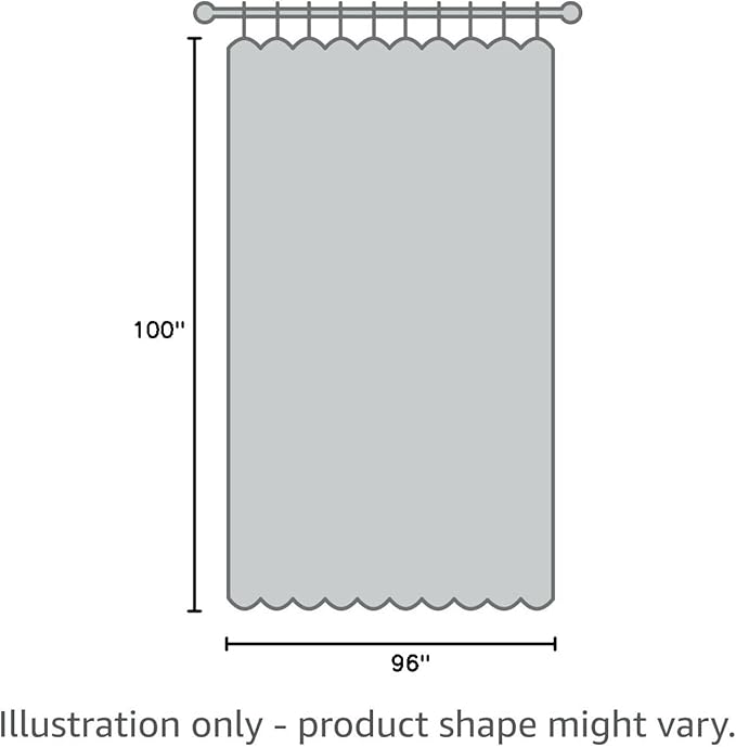 RYB HOME Privacy Curtain for Sliding Glass Door, Light Block Noise Reduce Insulated Curtain Screen Ceiling to Floor for Locker Room Basement Bedroom Closet, 100 inch Wide x 96 inch Long, Light Grey