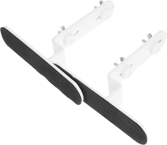 VILLCASE 2pcs White Metal Table Pegboard Brackets Desktop Fixing Stand Clamp for Office Home Wall-Mounted Organizer Shelf Support