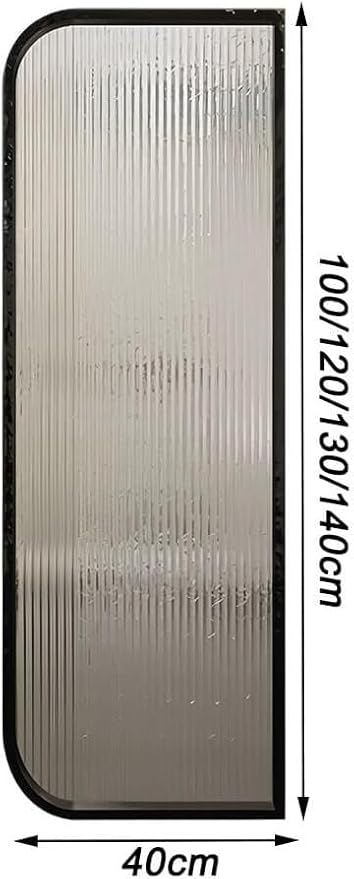 Desk Divider Urinal Partition Wall Divider，Translucent Glass Panels Bathroom Partition，Wall-Mounted Screen Toilet Partition Public Toilet Protection Divider(Schwarz,40x100 cm)