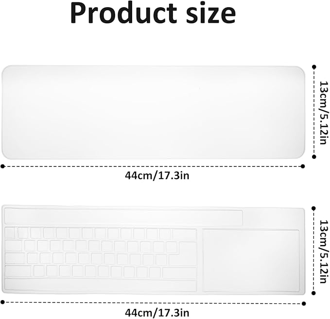 Silicone Keyboard Cover Protector Skin for Desktop Computer Keys Universal Waterproof Dustproof Clear Ultra Thin Keyboard Covers