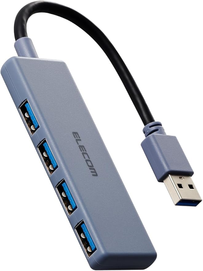 Elecom U3H-H040NV USB Hub USB 3.0 Bus Power 4 Port Navy