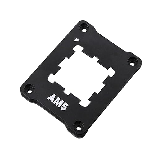 CPU Holder AM5 Anti-Bending Contact Frame with 4Pcs Screws & 1x Screwdriver & 1x Heat Dissipation Corrective Anti-Bending Fixing Frame 2.95x2.2inch (Black)