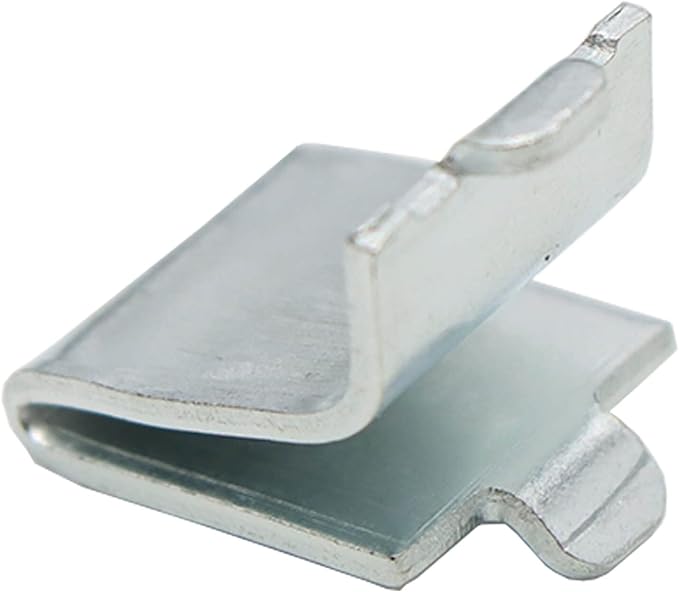 20 Pieces Adjustable Steel Pilaster Shelf Clips Support, Shelving Bracket Clips for Metal and Wood Shelves, Silver