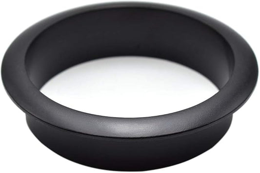 2-3/8 Inch(60mm) Zinc Alloy Desk Hole Cover Grommets Black Wire Cord Cable Organizer for Computer Desk Cabinet