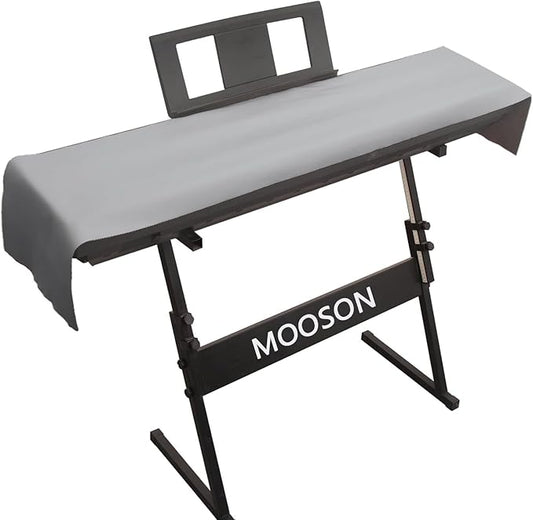 Keyboard Piano Cover, Digital Piano Dust Cover, Light Luxury Soft and Premium Surface, Thickening Electronic Organ Covering Keyboard Update Encasement (Grey)
