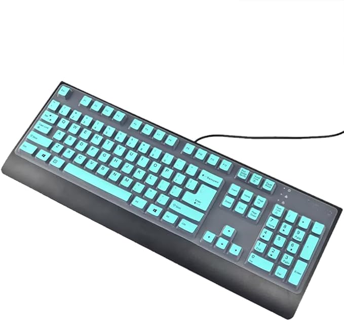 Keyboard Skin Compatible with Lenovo Preferred Pro & Preferred Pro II Wired Keyboard 4X30M86879 4Y9400 73p5220 41A5289 54Y9400, sk-8813/8825/8820/1619/8827/8817, ku-0225, KB-1021/1468, ekb-425a (Mint)