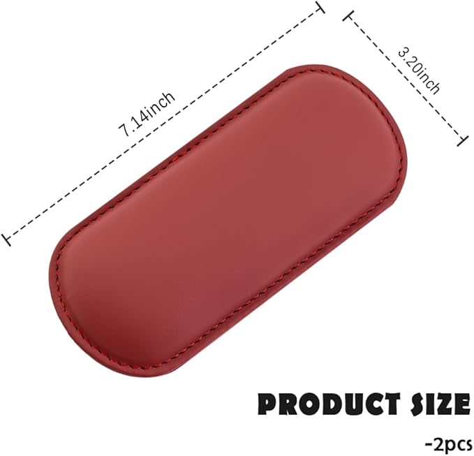 Stacool 2PCS Car Door Armrest Pads,Soft Leather+Memory Foam Car Knee Pads for Arm Support&Protect Elbow and Knee,Universal Car Elbow Pads Car Accessories Interior for Most Vehicles (Red)