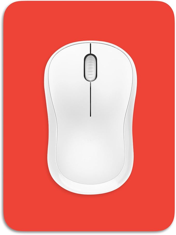 Dapesuom Small Mouse Pad, 6 x 8 Inch Thick Rubber Premium-Textured Non-Slip Portable & Washable Mini Mouse Mat for Women Men Wireless Laptops Keyboard Tray Gaming Work Computer Office Travel, Red