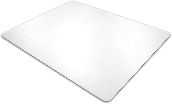 Floortex Polycarbonate Chair Mat 48" x 53" for Low/Medium Pile Carpets, Clear