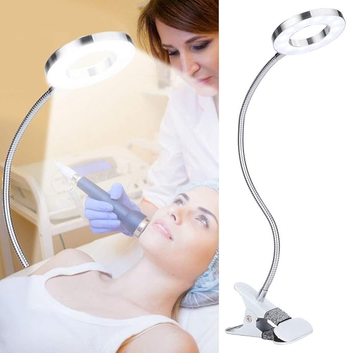 lamp,USB Circle Makeup Lamp Eyebrow Lip Beauty Salon Desktop Led Lights with Clip