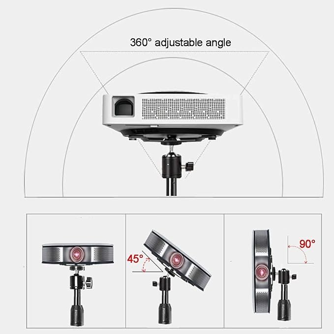 Projector Floor Stand, Portable Tripod Mount - Folding Stand for Projector, Camera, Webcam (18" to 40") - Supports Up to 3lbs (1.5kgs)