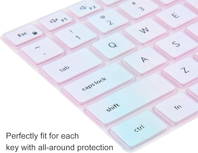 CaseBuy Keyboard Cover for Dell Latitude 5420 5430 5440 5450 3450 3440 14, Latitude 7440 7450 7430 7420 7410 14, Latitude 7520 15.6, Latitude 9510 9520 9420 9430 Keyboard Protector, Colorful