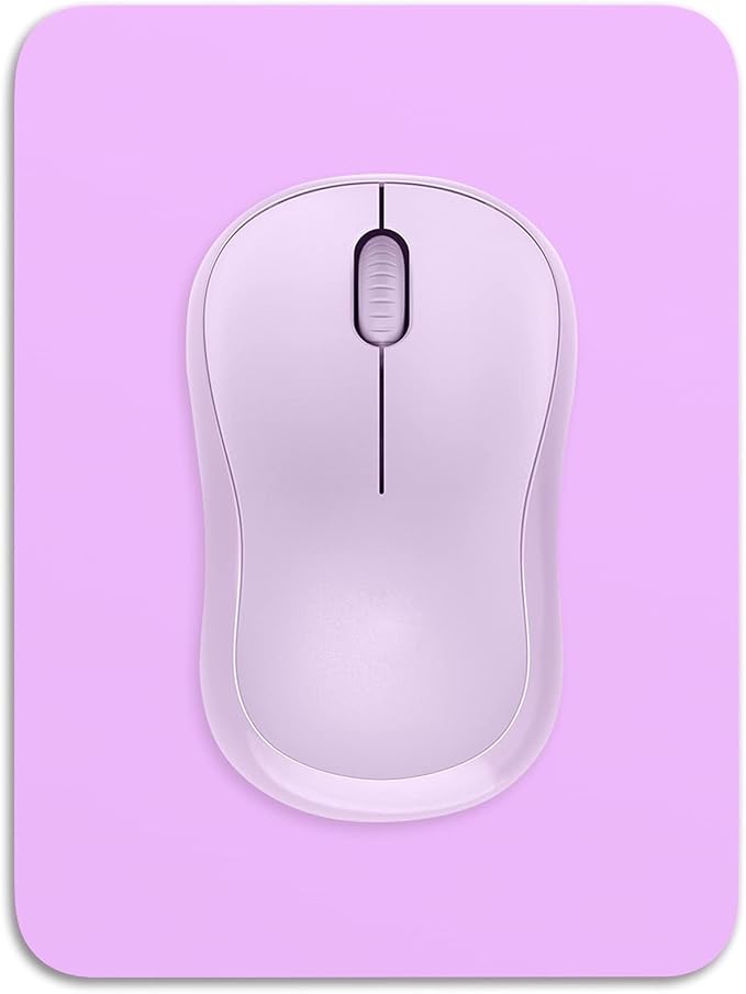 Dapesuom Small Mouse Pad, 6 x 8 Inch Thick Rubber Premium-Textured Non-Slip Portable & Washable Mini Mouse Mat for Women Men Wireless Laptops Keyboard Tray Gaming Work Computer Office Travel, Purple