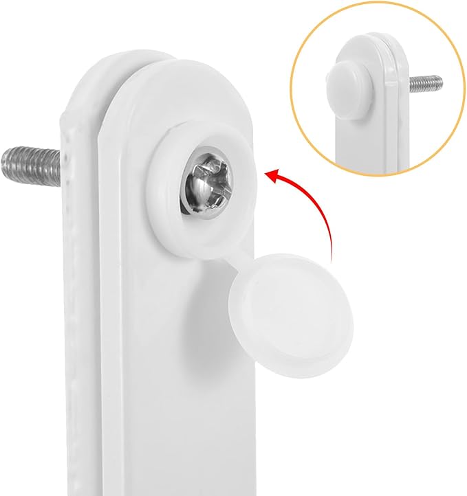NUOBESTY Clamp On Pegboard Holder Desk Mount, White Metal No Drill T-Shaped Bracket for Gaming Setup, Side Storage Organizer Accessories for Workstation