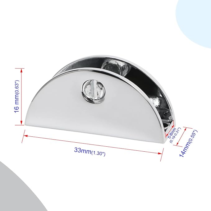 Aopin Glass Shelf Bracket Glass Clamp Holder Glass Shelf Holders Support Glass Clamp Bracket Shelf Clip Clamp, Suitable for 5~8MM / 0.19~0.31 Thick CGlass Screen Clip Holder 10 PCS