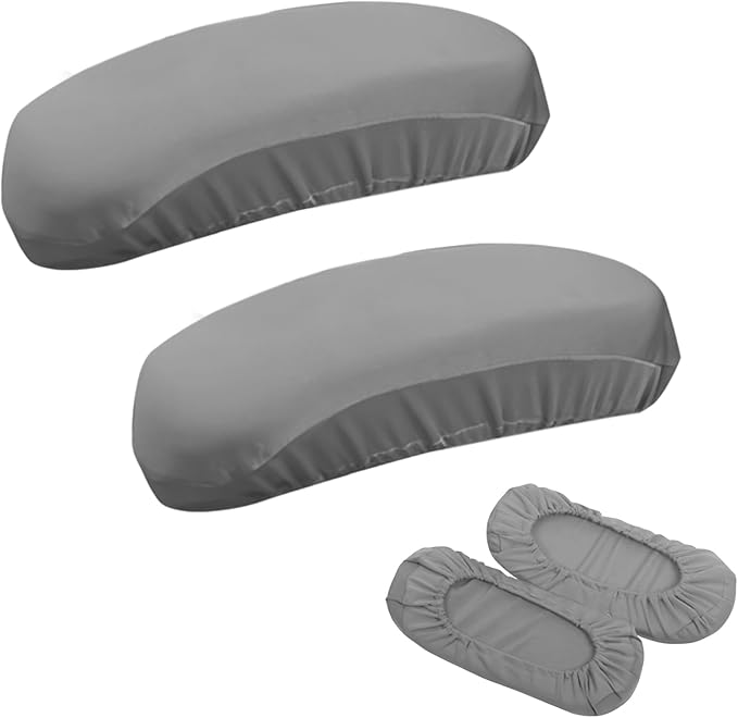Kakalote Office Chair Armrest Covers, 1pair Stretchable Stretch Computer Chair Slipcover Desk Chairs Arm Cover for Office, Desk, Gaming Chairs (Grey)